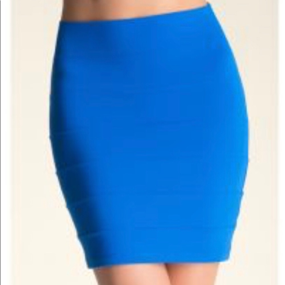 Bebe blue mini skirt